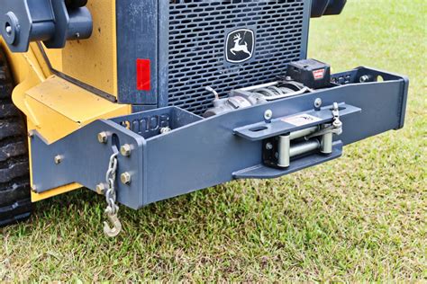 skid steer rear winch mounting|forestry attachment for skid steer.